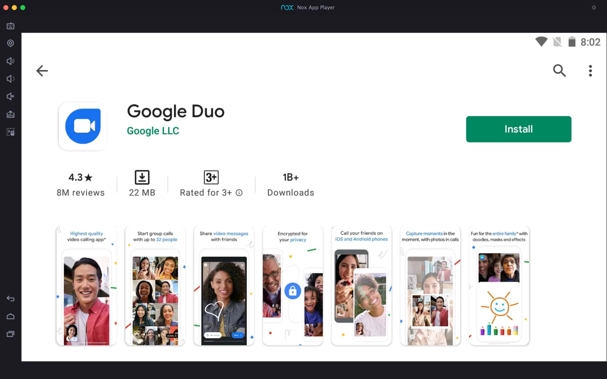 Google Duo For PC installation