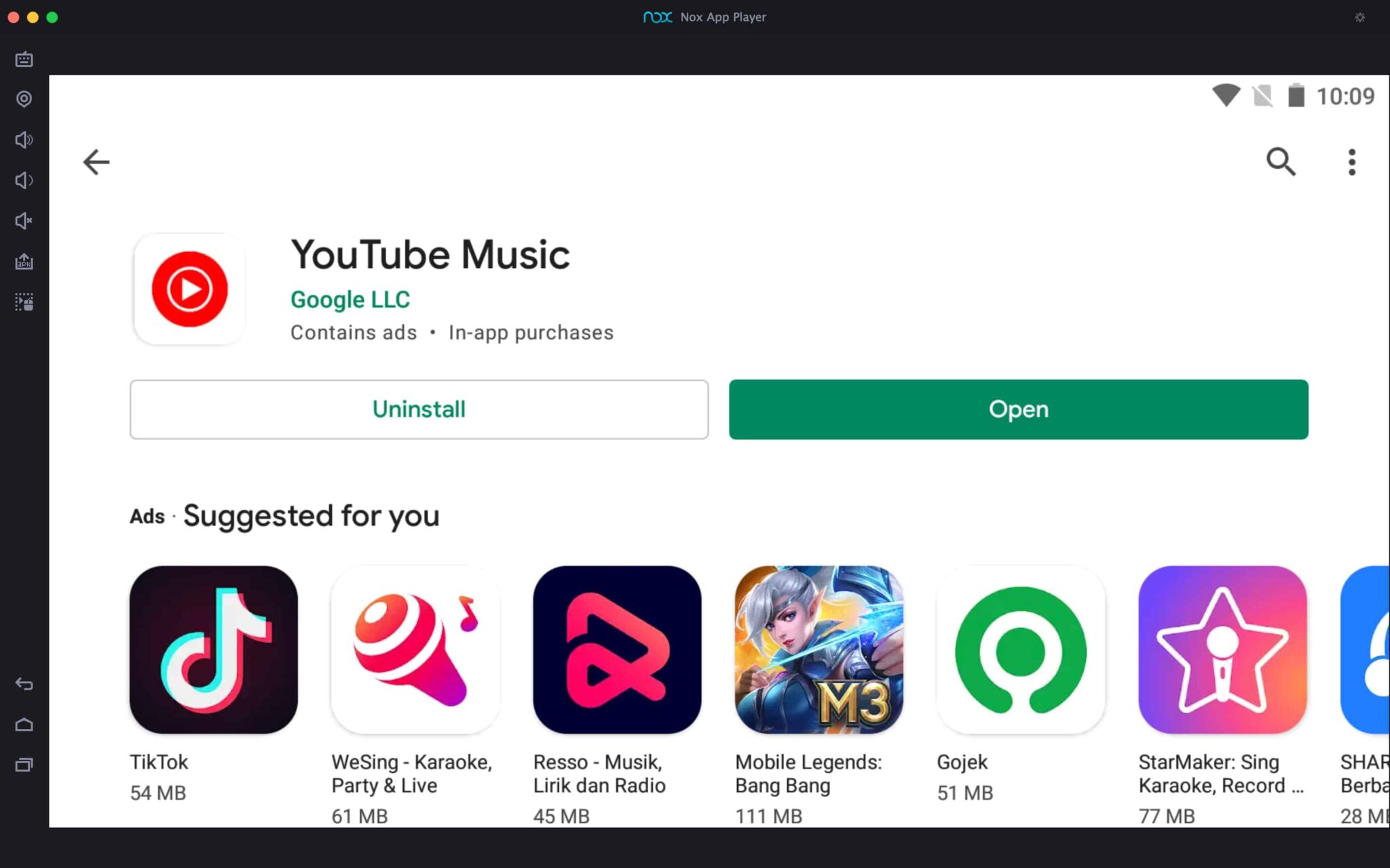 YouTube Music App For PC installation