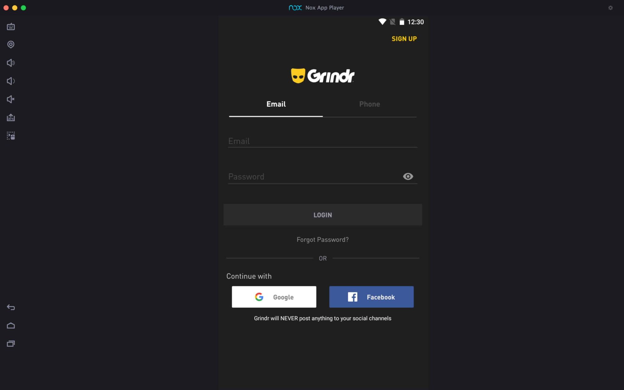 Grindr For PC installation