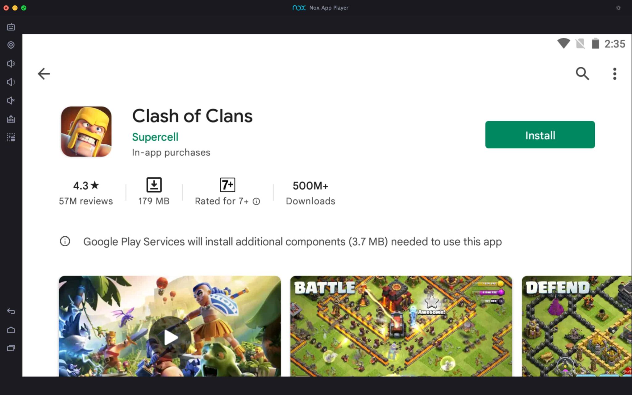 Clash Of Clans PC installation
